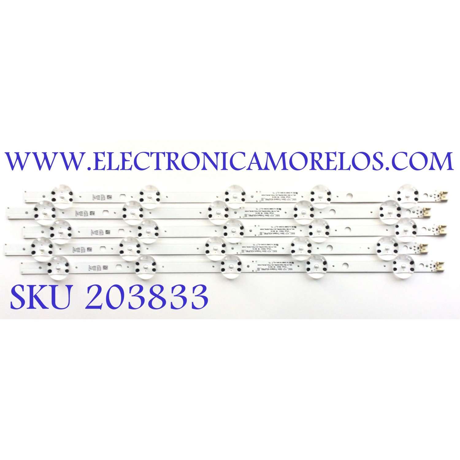 KIT DE LED'S PARA TV LG ((5 PIEZAS)) / NUMERO DE PARTE EAV65036501 / SSC_Y21 SLIM TRIDENT 43UP80_S / SSC_Y21 SLIM TRIDENT 43UP80_LGD_PTN0.6_REV00_210209 / PANEL NC430TQG-AAKH3 / LC430DQC / MODELOS 43UQ7590PUB / 43UQ8000PSB / 43UP7670PUC / 43UP8000PUA